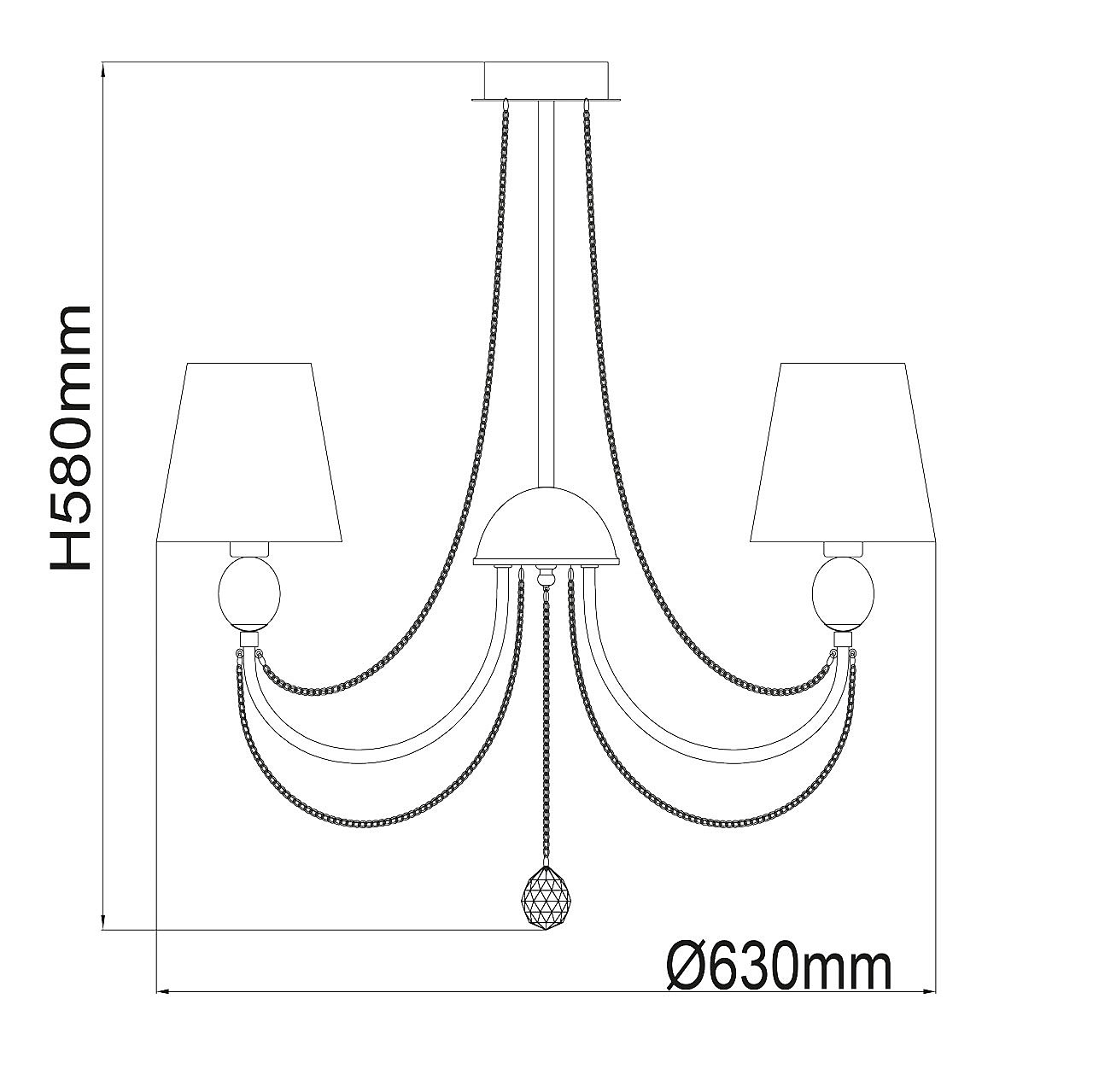 Потолочная люстра MW Light Федерика 684010305