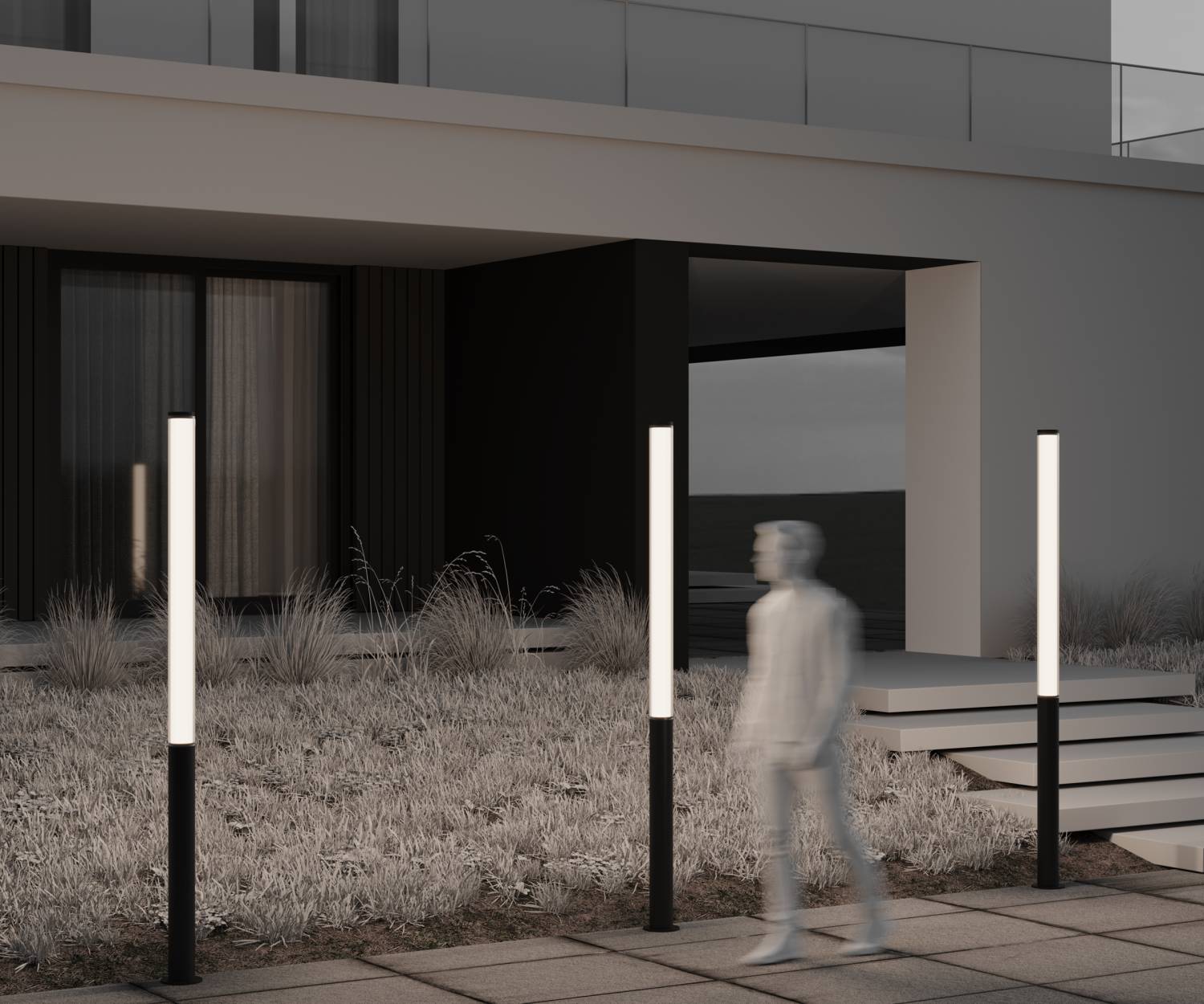 Уличный наземный светильник Maytoni Ster O467FL-L100B3K