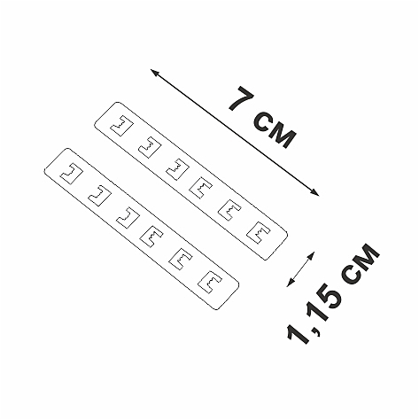 Комплект из 2х планок для соединения коннекторов с трековым профилем скрытого монтажа Vitaluce VT5626