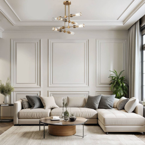 Потолочная люстра Eurosvet Oriens 60166/8 латунь