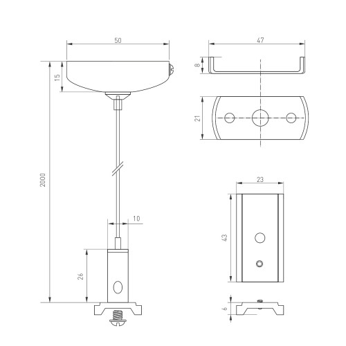 Подвесное крепление Arlight Mag-Orient 036050