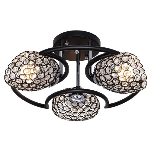 Потолочная люстра ЭкономСвет 33916 33916/3BK+CR BK+CL