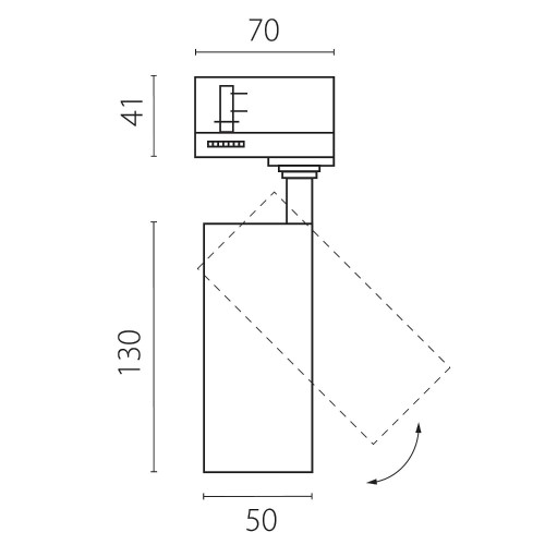Трековый светильник Lightstar Canno Pro C4126QT