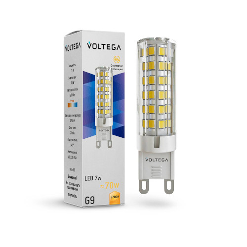 Светодиодные лампочки Voltega 7263 (G9)  (5Вт)  (2700K) 
