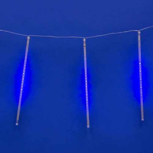 Занавес светодиодный фигурный «Падающие звезды» Uniel ULD-E2405-240/DTK BLUE IP44 METEOR