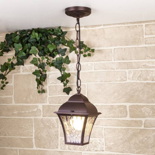 Уличный подвесной светильник Elektrostandard Apus Apus H шоколад (GL 1009H)