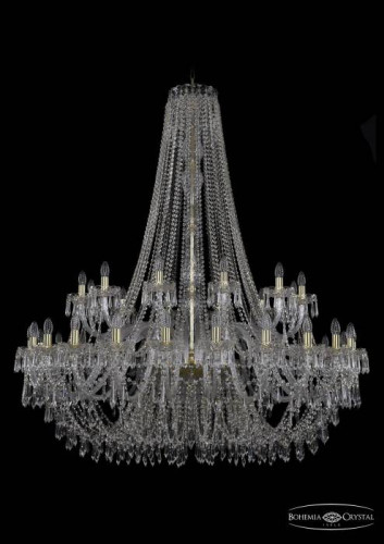 Подвесная хрустальная люстра 1403 Bohemia 1403/24+12/530/h-160 G