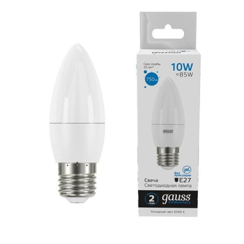 Светодиодные лампочки Gauss 30230 (E27)  (10Вт)  (6500K) 