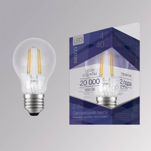 Светодиодные лампочки Brizzi A55 4W 2700K E27 (4Вт) 