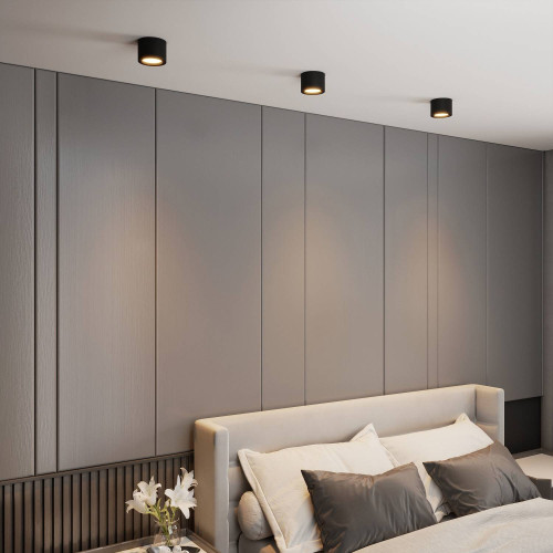 Накладной светильник Elektrostandard DLR026 DLR026 6W 3000K черный матовый