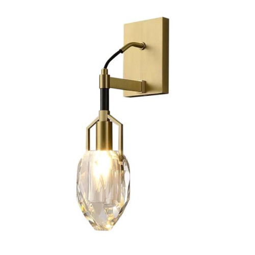 Настенное бра Delight Collection Wall lamp 8960-1W brass/clear