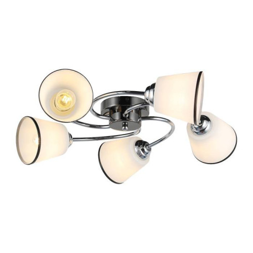 Люстра потолочная Е27 5*60Вт MD.0086-5-S-CR+PBK