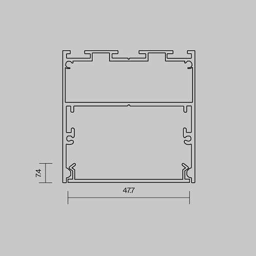 Экран для профиля Maytoni Накладной-подвесной профиль 642048