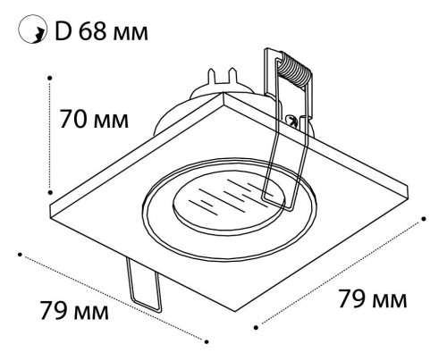 Встраиваемый светильник Italline QSO QSO 225L white