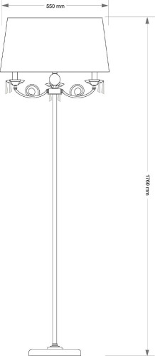 Торшер Kutek Monza MON-LS-1(P/A)