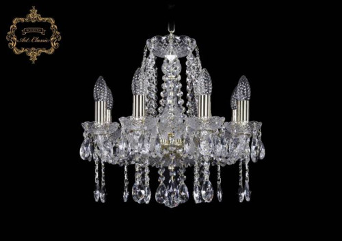 Подвесная хрустальная люстра 11.12 Art Classic 11.12.8.141.Gd.Sp