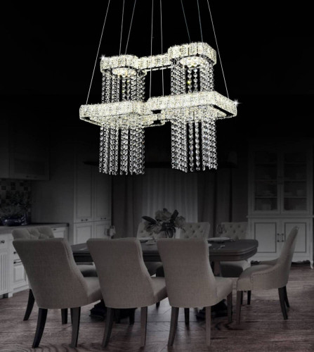 Подвесная хрустальная люстра  Lumina Deco DDP 6971