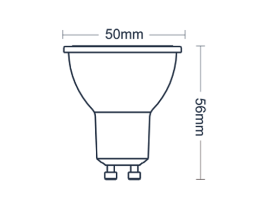 Светодиодные лампочки Italline TP GU10/8W/4000K matt (LED)  (Сменная лампа 8   (макс.)Вт)  (4000K) 