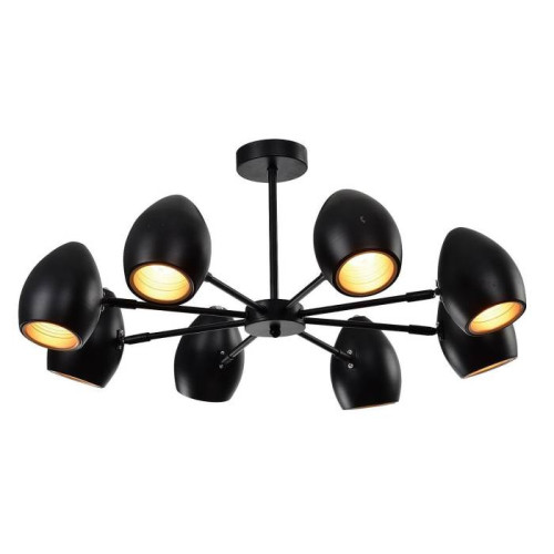 Люстра потолочная Е14 8*60W черный MD.19972-8-S-BK