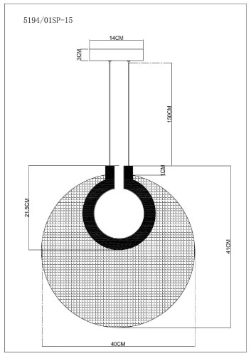 Светильник подвесной Divinare Bilancia 5194/01 SP-15