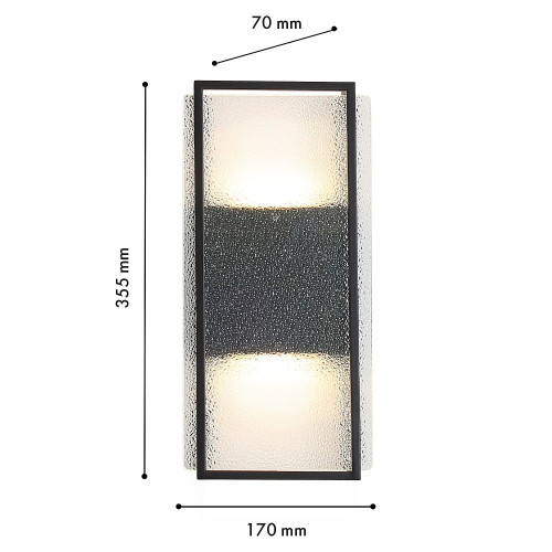 Уличный настенный светильник Favourite Powder 4826-2W