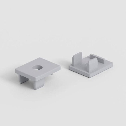 Заглушка для профиля Elektrostandard ZLL-2-ALP025 Заглушки для встраиваемого алюминиевого профиля для подсветки ступеней LL-2-ALP025 (комп. 2шт)