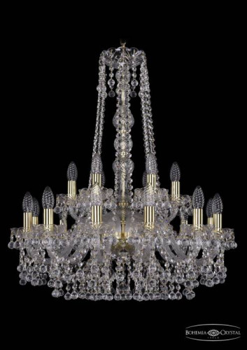 Подвесная хрустальная люстра 1409 Bohemia 1409/12+6/240/h-77 G