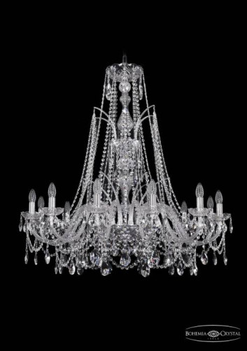 Подвесная хрустальная люстра 1411 Bohemia 1411/12/360/XL-96 Ni
