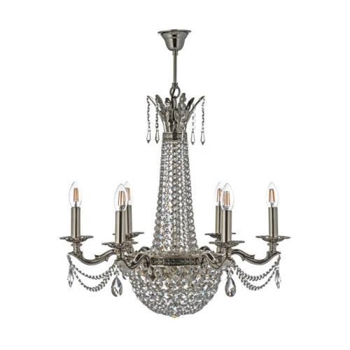 Подвесная хрустальная люстра Amelia Arti Lampadari Amelia E 1.6.6.502 SB