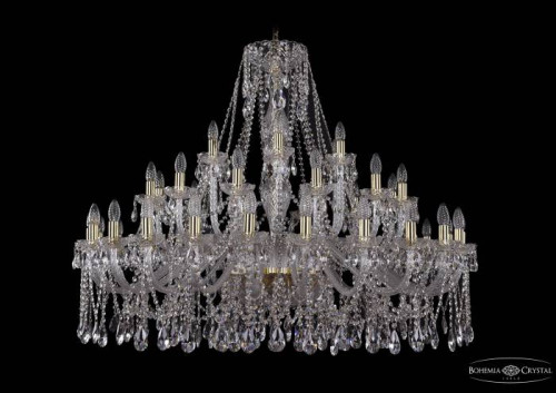 Подвесная хрустальная люстра 1413 Bohemia 1413/24+12+6/460 G