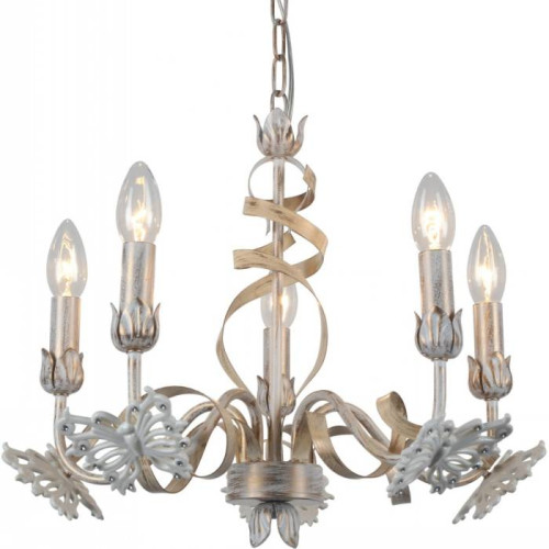 Люстра с бабочками Libellula A8626LM-5WG Arte Lamp