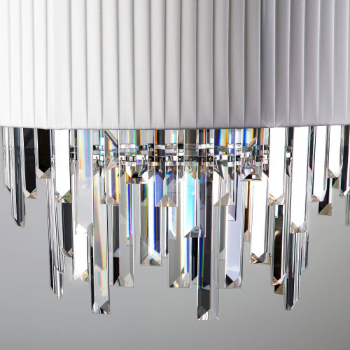 Подвесная люстра Eurosvet Amantea 10122/6 хром/прозрачный хрусталь Strotskis Smart (10106/6)