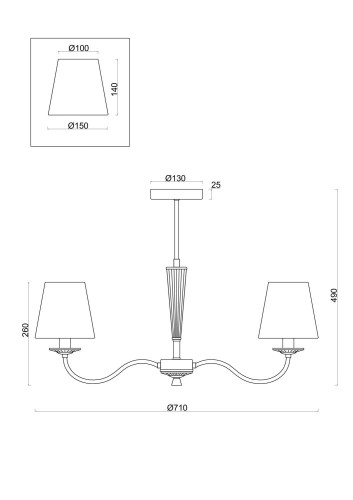 Потолочная люстра Freya Osborn FR2027PL-05BS