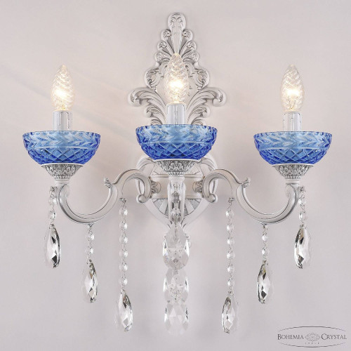 Настенное бра Bohemia AL7801 AL7801B15/3/175 B WMN P Aquamarine/M-1F