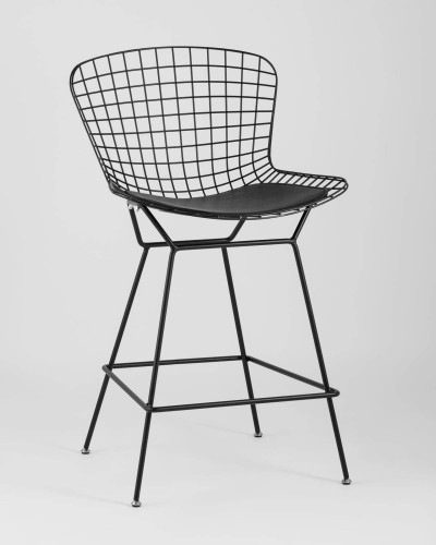Полубарный стул Stool Group Bertoia BTY-24L-P6 BL/BL