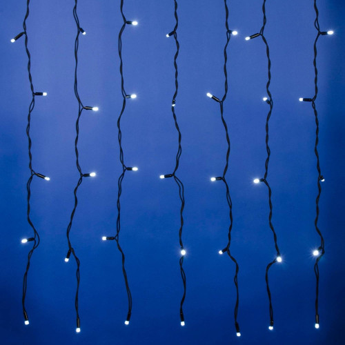 Занавес светодиодный с эффектом мерцания, 3х2м Uniel ULD-C3020-384/TBK WHITE IP67