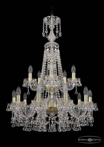 Подвесная хрустальная люстра 1409 Bohemia 1409/10+5/240/XL-91/2d G