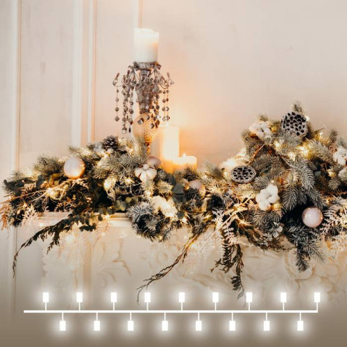 Гирлянда Eurosvet 400-007 400-007 теплый белый 5м IP20