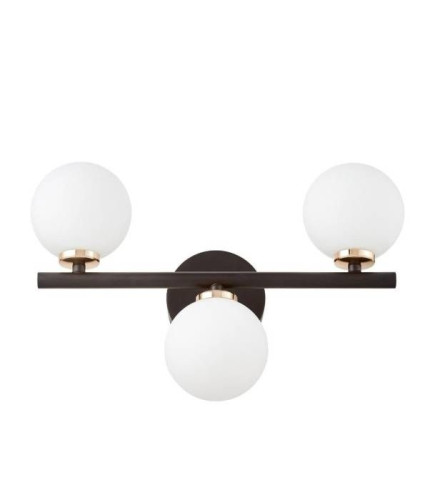 Настенное бра Lumina Deco Marsiada LDW 6033-3 BK+F.GD