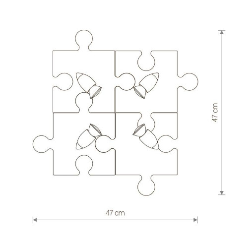 Светильник спот Nowodvorski Puzzle 6382