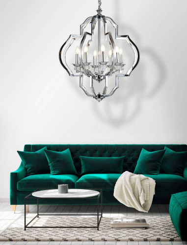 Подвесная люстра Lumina Deco Cesaro LDP 17078-8 CHR