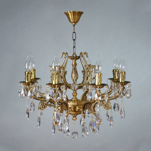 Подвесная хрустальная люстра Ferro Ambiente 8828/8 AB Tear drop