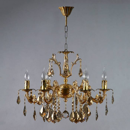Подвесная хрустальная люстра Granada Ambiente 2118/6 AB Honey Leaf