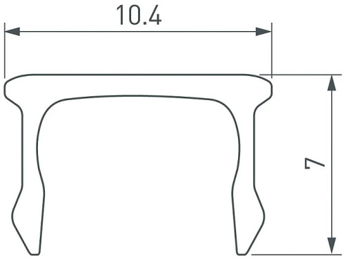 Экран для профиля Arlight Arh-Plintus 043128