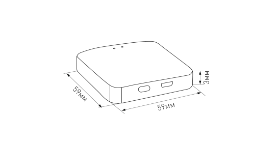 Шлюз для системы SLIM Tuya Zigbee SWG PRO SLIM R-GW-WF-ZGBT