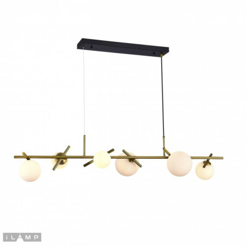 Подвесная люстра iLamp Golden 2134-6L BR+MBK