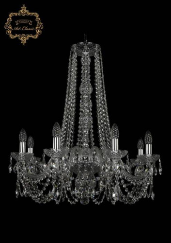 Подвесная хрустальная люстра 11.11 Art Classic 11.11.8.240.h-74.Cr.Sp