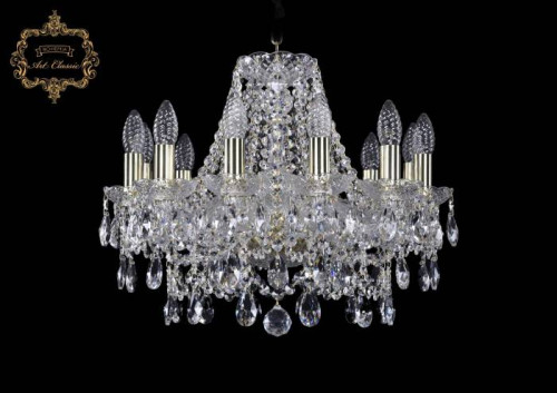 Подвесная хрустальная люстра 11.25 Art Classic 11.25.12.165.Gd.Sp
