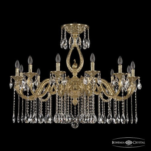 Подвесная хрустальная люстра 7101 Bohemia 71401/12/360 A G FS2L