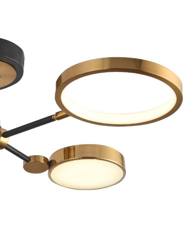 Потолочная люстра Natali Kovaltseva Loft Led LED LAMPS 81102/4C BRASS BLACK